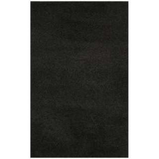   Home Frise Shag Black 8 ft. x 10 ft. Area Rug 225308 