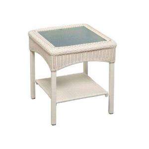   All Weather Wicker Patio Accent Table 65 609556/7 