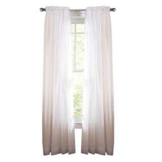   Pure White Fine Sheer Rod Pocket Curtain 1601323 