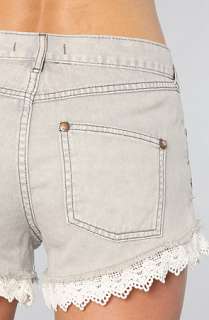 Free People The Lacey Cut Off Denim Short in Gravel Wash  Karmaloop 