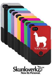 Personalized Engraved iPhone 4 4G 4S Case/Cover   ALPACA   LLAMA