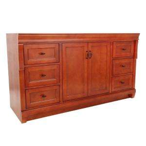 Foremost Naples 60 in. Vanity Cabinet in Warm Cinnamon for Single Bowl 