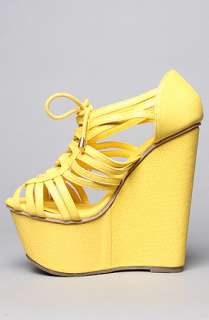 Sole Boutique The Chandlar Shoe in Yellow  Karmaloop   Global 