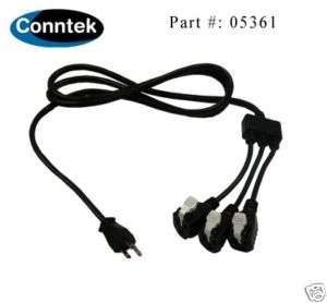 Conntek generator 3 outlets extension cord 05361  