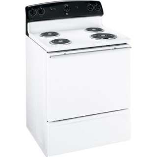 GE 30 in. Freestanding Electric Range in White JBS03MWH at The Home 