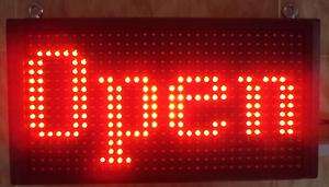 Window 14x 7 Red LED Programmable Scrolling Sign USB  