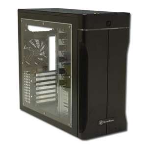 Silverstone KL01B W Kublai Black ATX Mid Tower Case   Clear Side at 