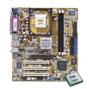 Asus P4GE MX Intel Socket 478 MicorATX Motherboard and an Intel 