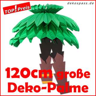Große Deko Palme mit Waben 120cm Dschungel Safari Party  
