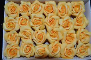 24 Rosen apricot Streurosen Hochzeit, Tischdeko  