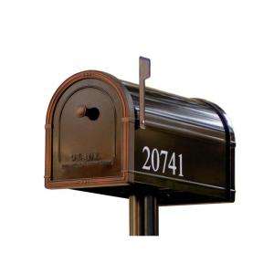   Mailbox Black with Venetian Bronze Accents 5581B 10 