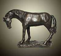 Arabian Horse Bowing Head ** Graceful Horse Sculpture  
