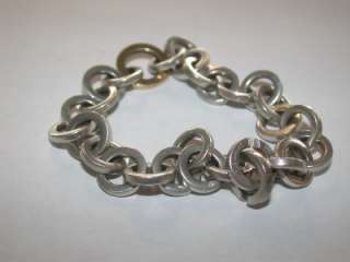   TIFFANY & CO. Sterling Silver 14k Gold Vermeil Chain link BRACELET