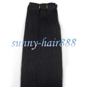    Long X 59 Wide Weft INDIAN Human Remy Hair Extension#01 90g New