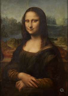LEONARDO DA VINCI Mona Lisa 50x70cm BILD LEINWAND DRUCK  