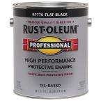 Rust Oleum 1 Gallon Flat Oil Based Black High Performance Protective 