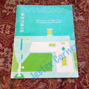 Manual for Singer Zig Zag & Stretch Sewing Machine 417  