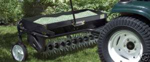 NEW PULL BEHIND AERATOR  SPREADER COMBINATION, 40WIDTH  