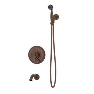  Winslet 2 Handle Single Spray Tub and Shower Faucet with Hand Shower 