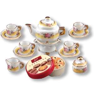 Reutters Porcelain Miniature Afternoon Tea Set with Co  