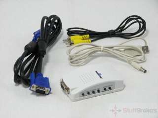 PC VGA TO S VIDEO/TV/COMPOSITE VIDEO CONVERTER/ADAPTER  