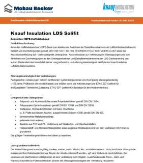 KNAUF LDS SOLIFIT SOLIFLEX Klebeband Dampfsperre  