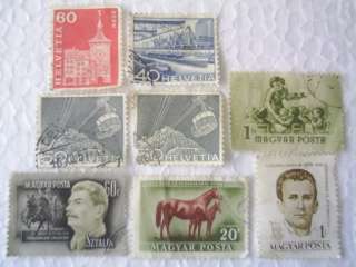 08 Stamps Hungary Magyar Posta And Switzerland Helvetia  