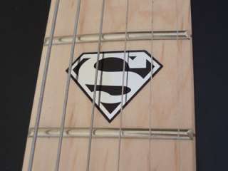 SUPERMAN 4 MAPLE NECK Vinyl Guitar Decal Inlay Set  