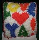 LOVE YA Pillow   Decorative 11x11 inch   MultiColored