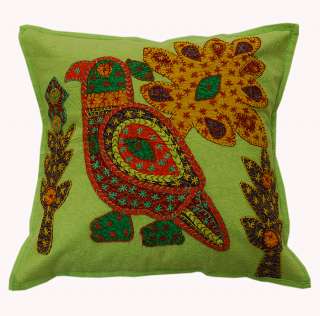 5p Indian Couch Patch Cotton Cushion Cover Pillow India  