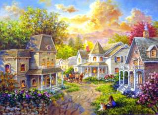 MAIN STREET COUNTRY VILLAGE by NICKY BOEHME 1500 PIECE JIGSAW PUZZLE 
