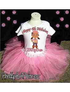   AND THE NEVERLAND PIRATES TUTU OUTFIT LIGHT PINK DRESS AGES 1 5  