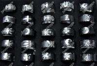 Wholesale jewelry Lots 36pcs Sculpture leather Stainless steel mans 