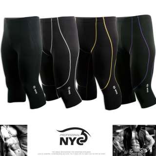   Compression Pants Under Layer 3/4 Short Pants Sportswear Fitness