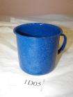 VTG Reproduction Blue Graniteware Enamel Mug  