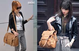    Style Womens PU Leather Messenger Bag Retro Handbag Shoulder Bag