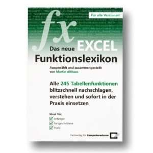 Das neue Excel Funktionslexikon  Martin Althaus Bücher