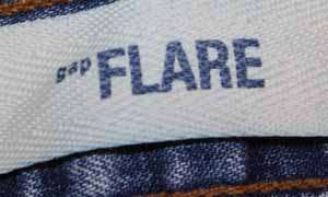 Gap Flare sz 8 x 31 Womens Blue Jeans Denim Pants FK72  