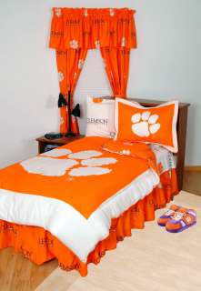 Clemson Tigers NCAA Bed in a Bag Set Choose Size  