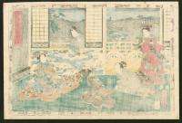 KUNISADA   Original 1851 53 Japanese Woodblock Print  