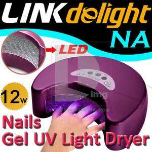 12W TOP LED Nail Gel Polish Cure Lamp Harmony Shellac UV Dryer Timer 