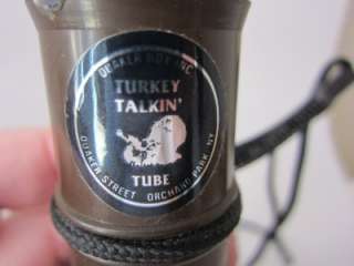Quaker Boy vintage Talkin Tube + 6 box Turkey Calls Pro Triple 