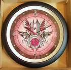 New in Box Genuine Harley Davidson 13 Pink Wings Sound Wall Clock 