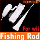 Fishing Sport Game Fish Pole Rod For Nintendo Wii H549