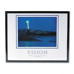  Advantus Vision Lighthouse Framed Motivational Print 