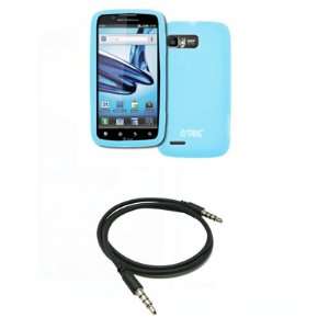  EMPIRE Motorola Atrix 2 Light Blue Silicone Skin Case 