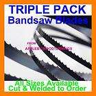 Triple Pack Bandsaw Blades 1425mm long 1/4 wide 6, 10 