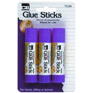  Charles Leonard Inc., Glue, Sticks, Purple, 0.28 Ounce, 3 