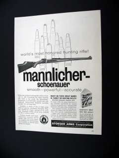   Mannlicher Schoenauer Hunting Rifle 1961 print Ad