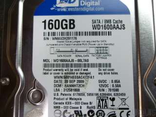   interface sata 2 size 160gb form factor 3 5 internal hard drive